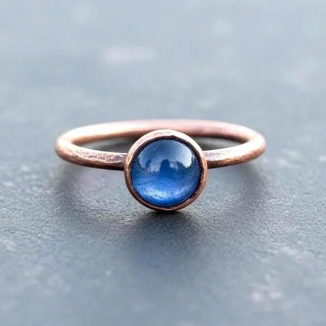 Santa Fe Marketplace Kyanite Ring Size 8 – Handcrafted Copper Jewelry Talisman Product Image: Kyanite Ring Size 8 – Handcrafted Copper Jewelry Talisman