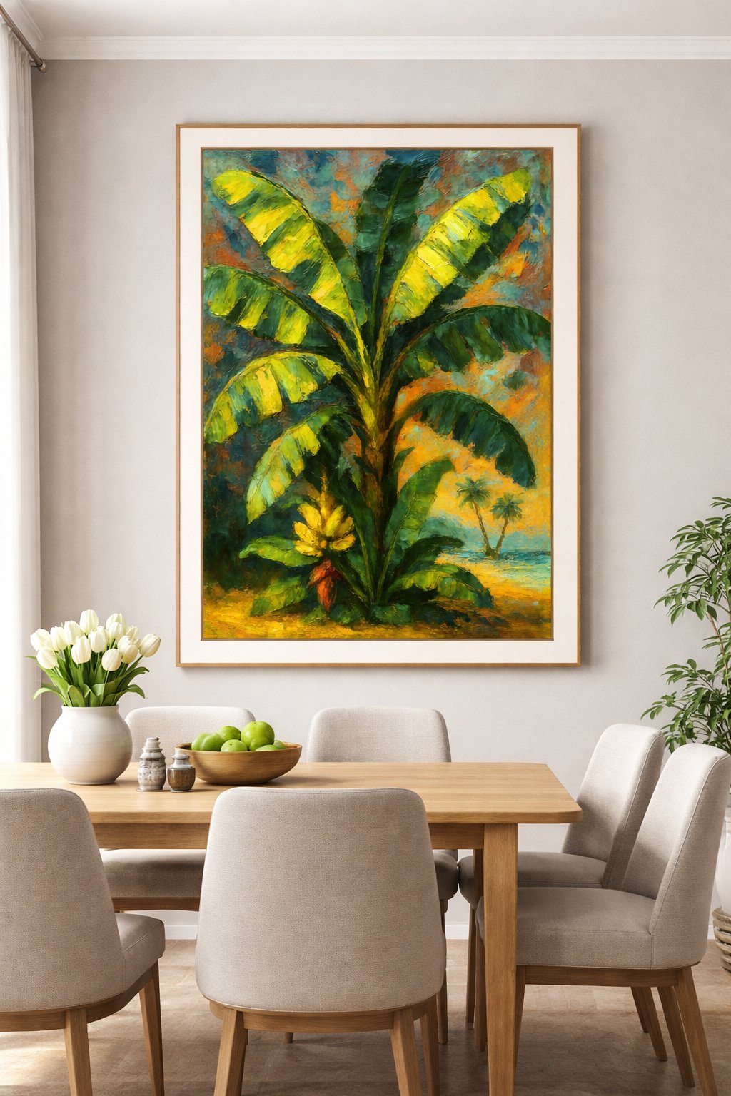 Santa Fe Marketplace Central Bannana Tree 12″X8″ Product Image: Central Bannana Tree 12″X8″
