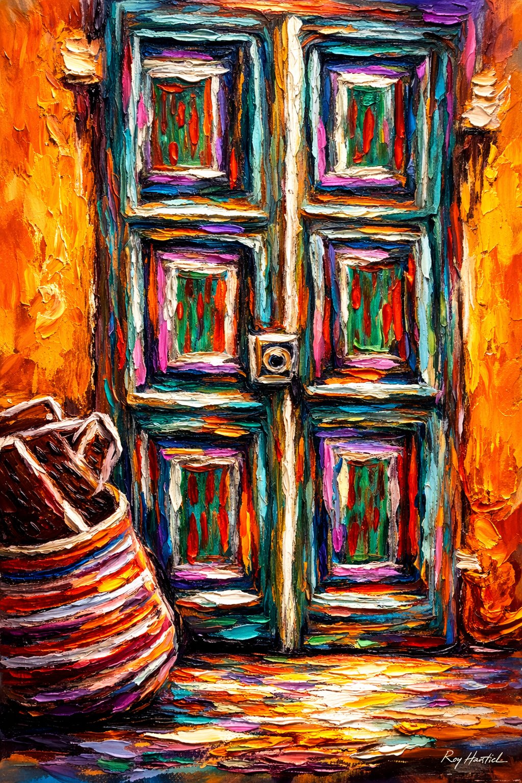 Santa Fe Marketplace Hastick’s Sun-Drenched Entry 12’X8″ Product Image: Hastick’s Sun-Drenched Entry 12’X8″