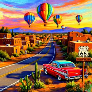 Santa Fe Marketplace Classic RTE 66 12″X8″ -PRINT- Product Image: Classic RTE 66 12″X8″ -PRINT-