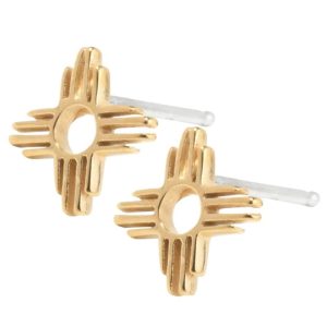 Product Image: Mini Zia Gold Stud Earrings