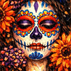 Product Image: Santa Fe Calavera 12″X8″ -PRINT-