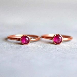 Product Image: Stackable Ruby Ring | Electroformed Copper Jewelry