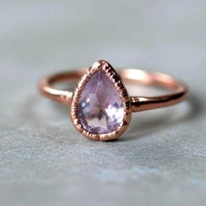 Product Image: Lavender Amethyst Ring | Electroformed Copper Jewelry