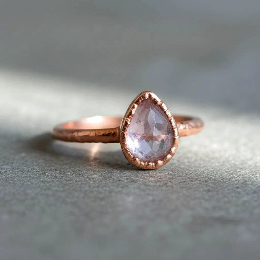 Santa Fe Marketplace Lavender Amethyst Ring | Electroformed Copper Jewelry Product Image: Lavender Amethyst Ring | Electroformed Copper Jewelry