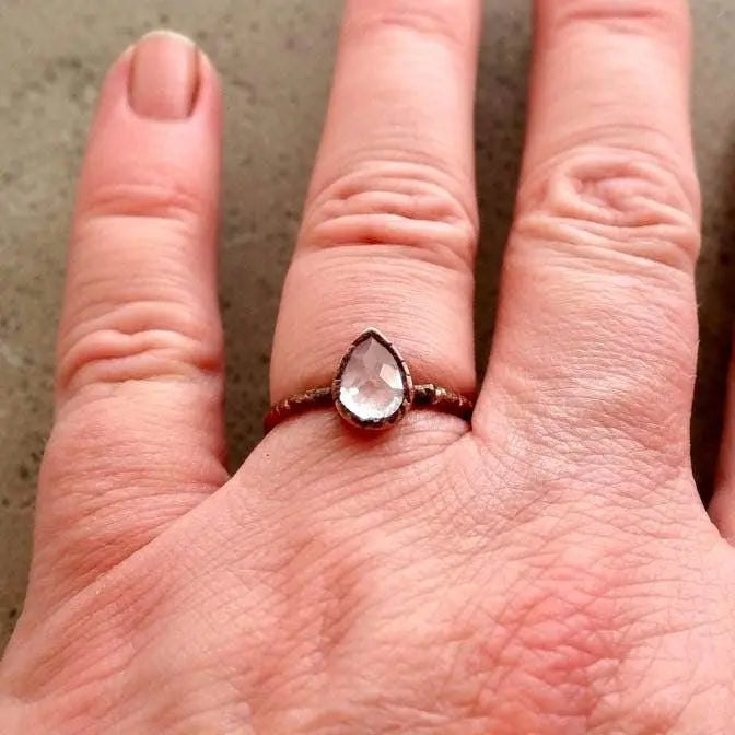 Santa Fe Marketplace Lavender Amethyst Ring | Electroformed Copper Jewelry Product Image: Lavender Amethyst Ring | Electroformed Copper Jewelry
