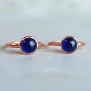 Product Image: Iolite Ring Size 7 | Electroformed Copper Jewelry