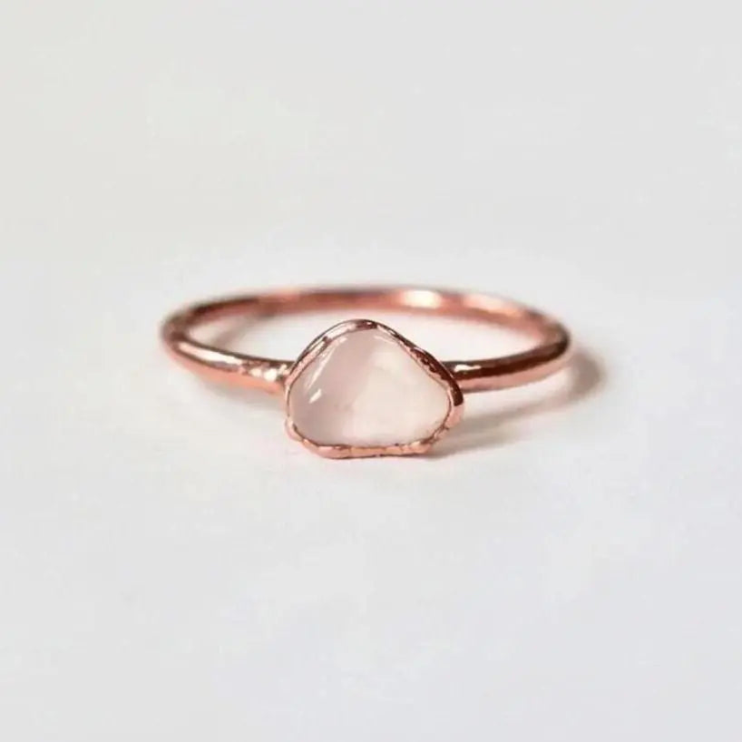 Santa Fe Marketplace Rose Quartz Ring | Electroformed Copper | Made to Order Product Image: Rose Quartz Ring | Electroformed Copper | Made to Order