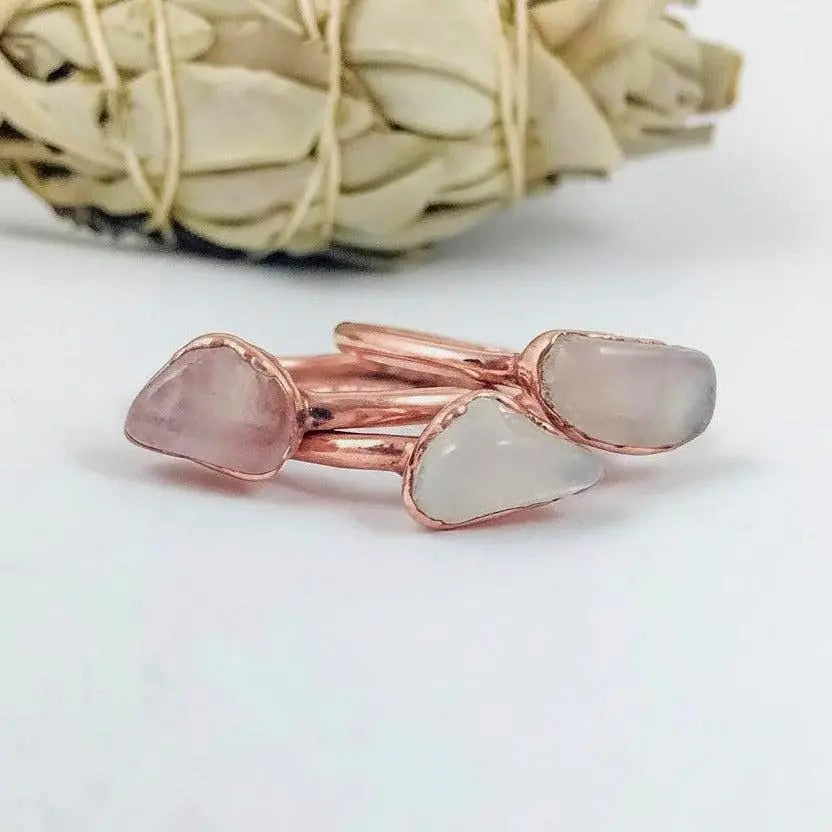 Santa Fe Marketplace Rose Quartz Ring | Electroformed Copper | Made to Order Product Image: Rose Quartz Ring | Electroformed Copper | Made to Order