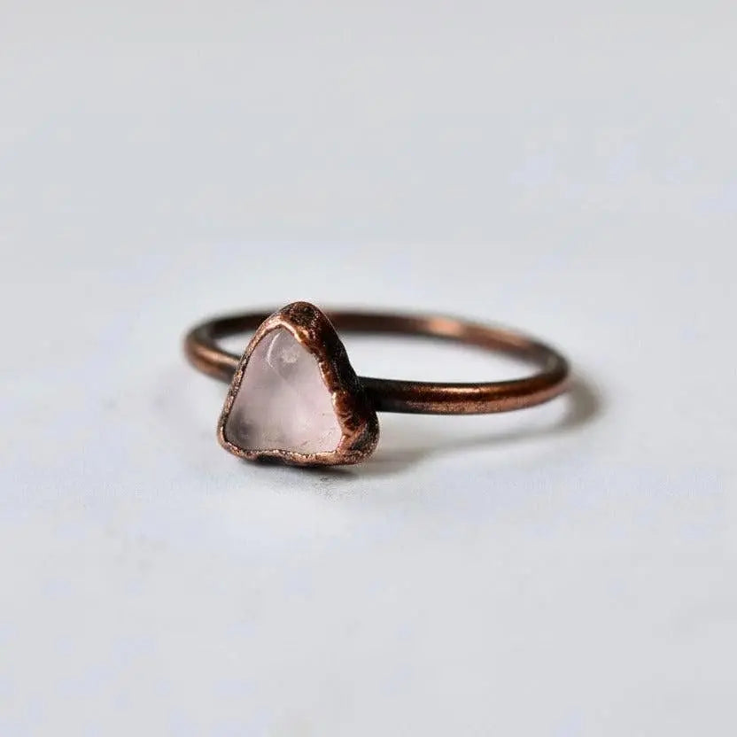 Santa Fe Marketplace Rose Quartz Ring | Electroformed Copper | Made to Order Product Image: Rose Quartz Ring | Electroformed Copper | Made to Order