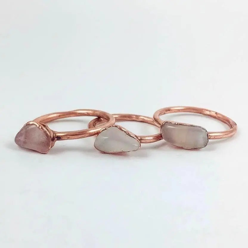Santa Fe Marketplace Rose Quartz Ring | Electroformed Copper | Made to Order Product Image: Rose Quartz Ring | Electroformed Copper | Made to Order