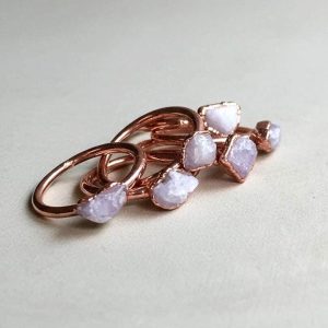Product Image: Kunzite Ring | Electroformed Copper | Made to Order