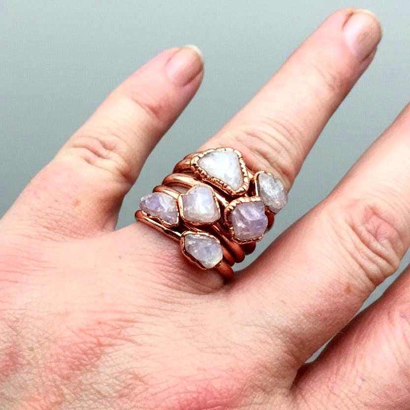 Santa Fe Marketplace Kunzite Ring | Electroformed Copper | Made to Order Product Image: Kunzite Ring | Electroformed Copper | Made to Order
