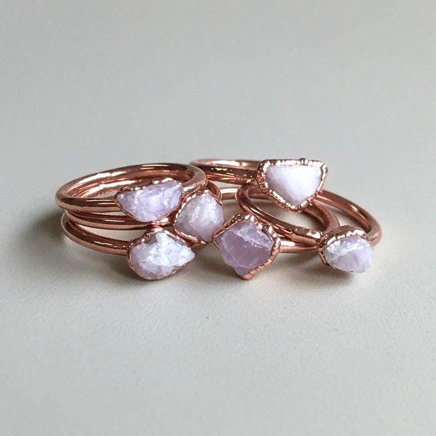 Santa Fe Marketplace Kunzite Ring | Electroformed Copper | Made to Order Product Image: Kunzite Ring | Electroformed Copper | Made to Order