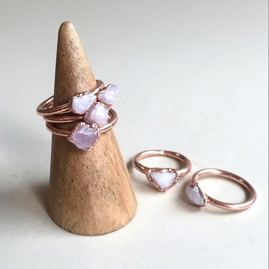 Santa Fe Marketplace Kunzite Ring | Electroformed Copper | Made to Order Product Image: Kunzite Ring | Electroformed Copper | Made to Order