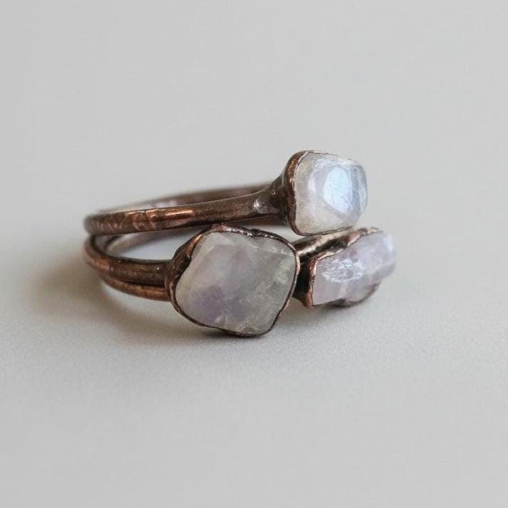 Santa Fe Marketplace Kunzite Ring | Electroformed Copper | Made to Order Product Image: Kunzite Ring | Electroformed Copper | Made to Order
