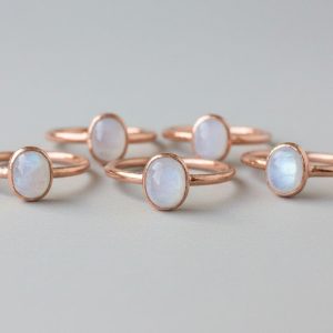 Product Image: Moonstone Ring | Electroformed Copper | Made to Order