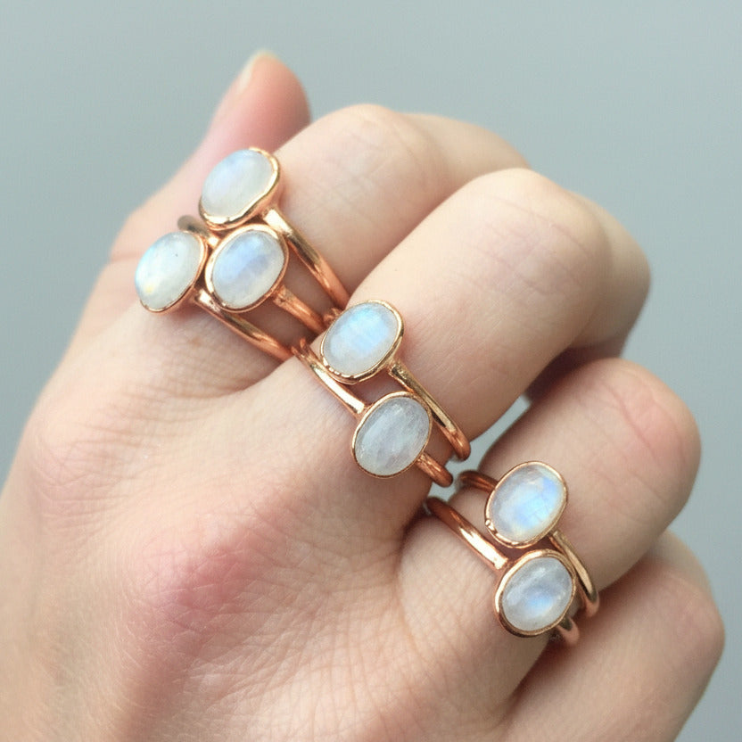 Santa Fe Marketplace Moonstone Ring | Electroformed Copper | Made to Order Product Image: Moonstone Ring | Electroformed Copper | Made to Order