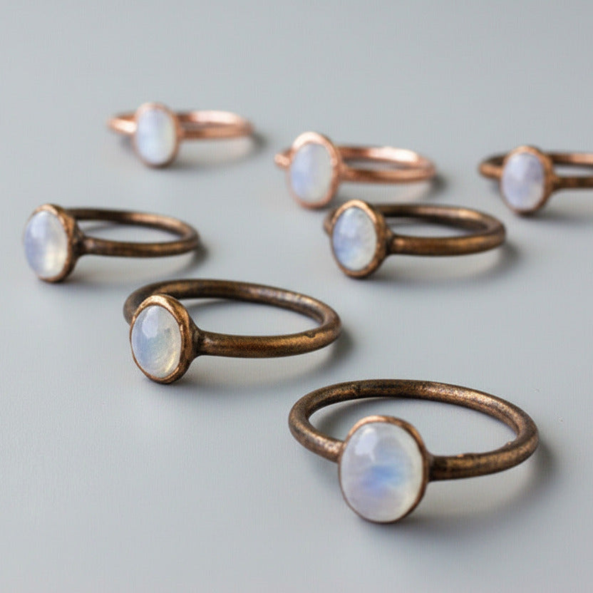 Santa Fe Marketplace Moonstone Ring | Electroformed Copper | Made to Order Product Image: Moonstone Ring | Electroformed Copper | Made to Order