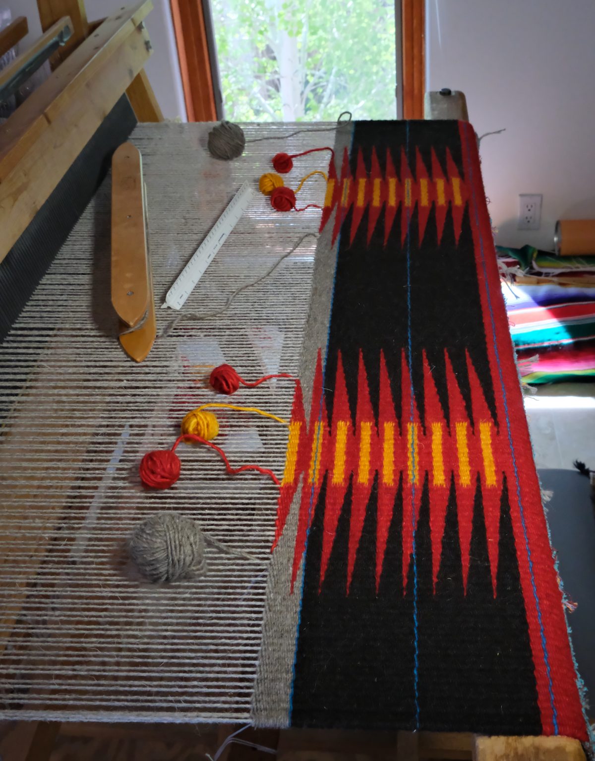 Santa Fe Marketplace Rug 436, 44.5″ X 46.25″ Product Image: Rug 436, 44.5″ X 46.25″