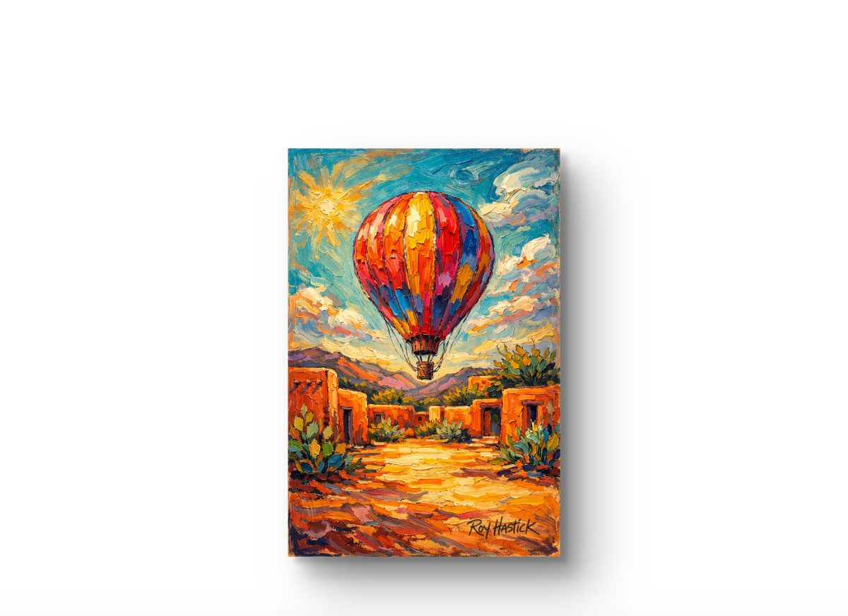 Santa Fe Marketplace MINI_High Desert Flight -12″X12″-Digital Canvas Print Product Image: MINI_High Desert Flight -12″X12″-Digital Canvas Print