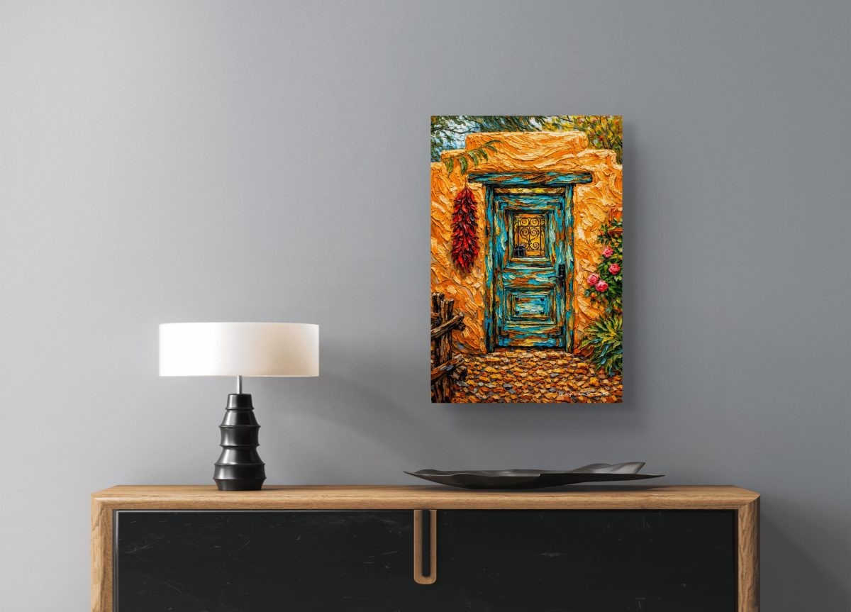 Santa Fe Marketplace MINI_Santa Fe Adobe v3 12’X12″-DIGITAL CANVAS PRINT- Product Image: MINI_Santa Fe Adobe v3 12’X12″-DIGITAL CANVAS PRINT-