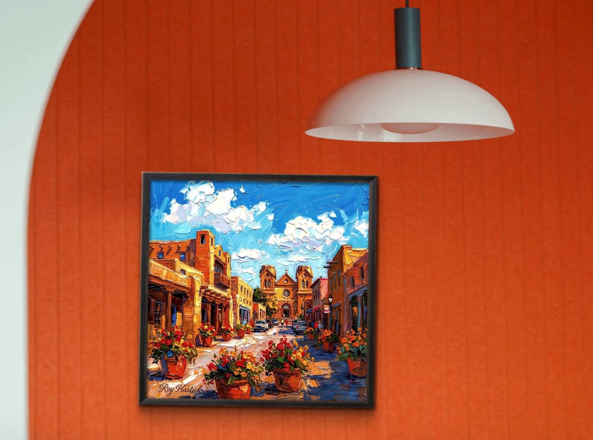Santa Fe Marketplace MINI_ A Stroll Down San Francisco Street 12’X12″-CANVAS PRINT- Product Image: MINI_ A Stroll Down San Francisco Street 12’X12″-CANVAS PRINT-
