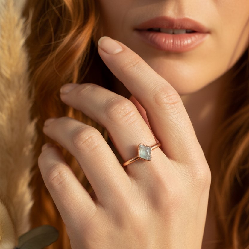 Santa Fe Marketplace Herkimer Diamond Ring | Raw Quartz Crystal | Handcrafted Electroformed Copper | Made to Order Product Image: Herkimer Diamond Ring | Raw Quartz Crystal | Handcrafted Electroformed Copper | Made to Order