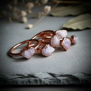 Product Image: Kunzite Ring | Handcrafted Electroformed Copper | Made to Order