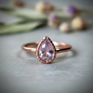 Santa Fe Marketplace Faceted Lavender Amethyst Ring | Electroformed Copper | Made to Order Product Image: Faceted Lavender Amethyst Ring | Electroformed Copper | Made to Order