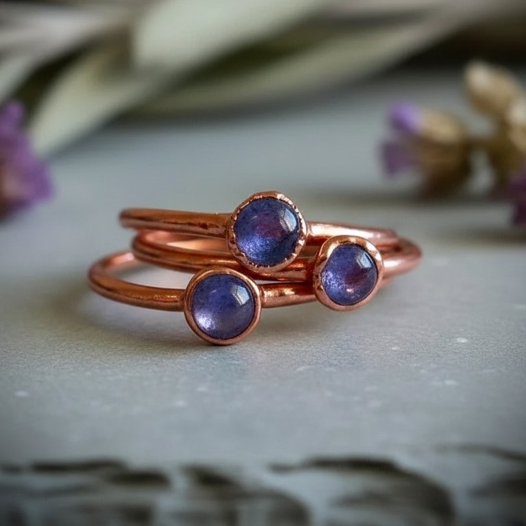 Santa Fe Marketplace Tanzanite Ring | Electroformed Copper | Made to Order Product Image: Tanzanite Ring | Electroformed Copper | Made to Order