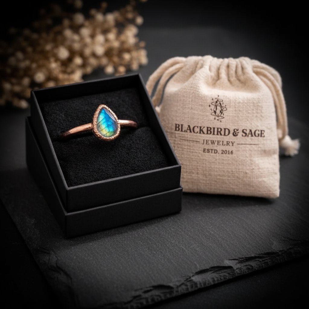 Santa Fe Marketplace Labradorite Ring | Electroformed Copper | Made to Order Product Image: Labradorite Ring | Electroformed Copper | Made to Order
