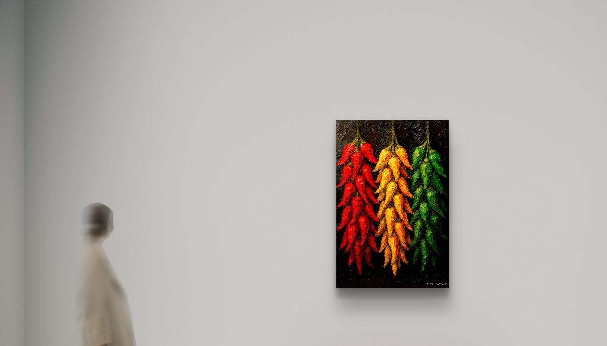 Santa Fe Marketplace MINI_Santa Fe Peppers -12’X12″-Digital CANVAS PRINT- Product Image: MINI_Santa Fe Peppers -12’X12″-Digital CANVAS PRINT-