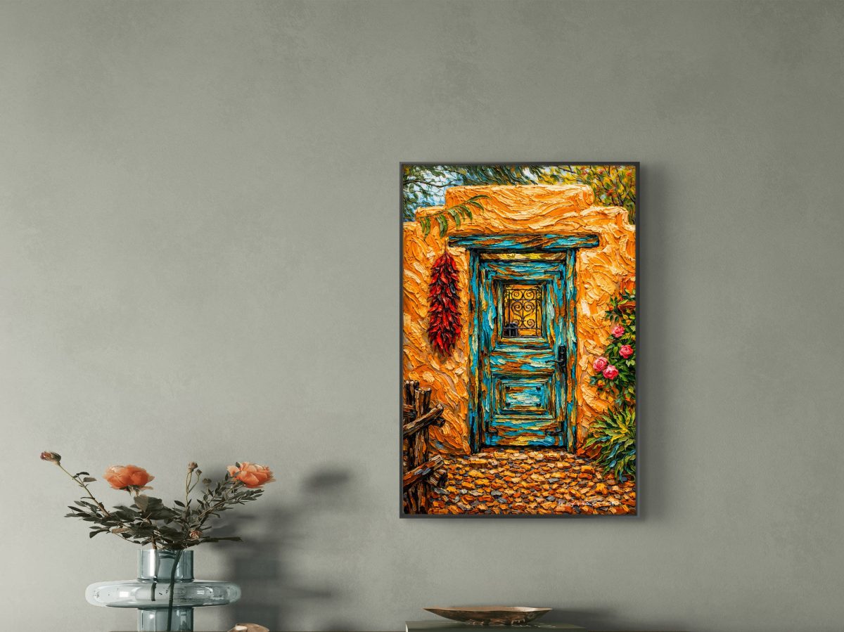 Santa Fe Marketplace MINI_Santa Fe Adobe v3 12’X12″-DIGITAL CANVAS PRINT- Product Image: MINI_Santa Fe Adobe v3 12’X12″-DIGITAL CANVAS PRINT-