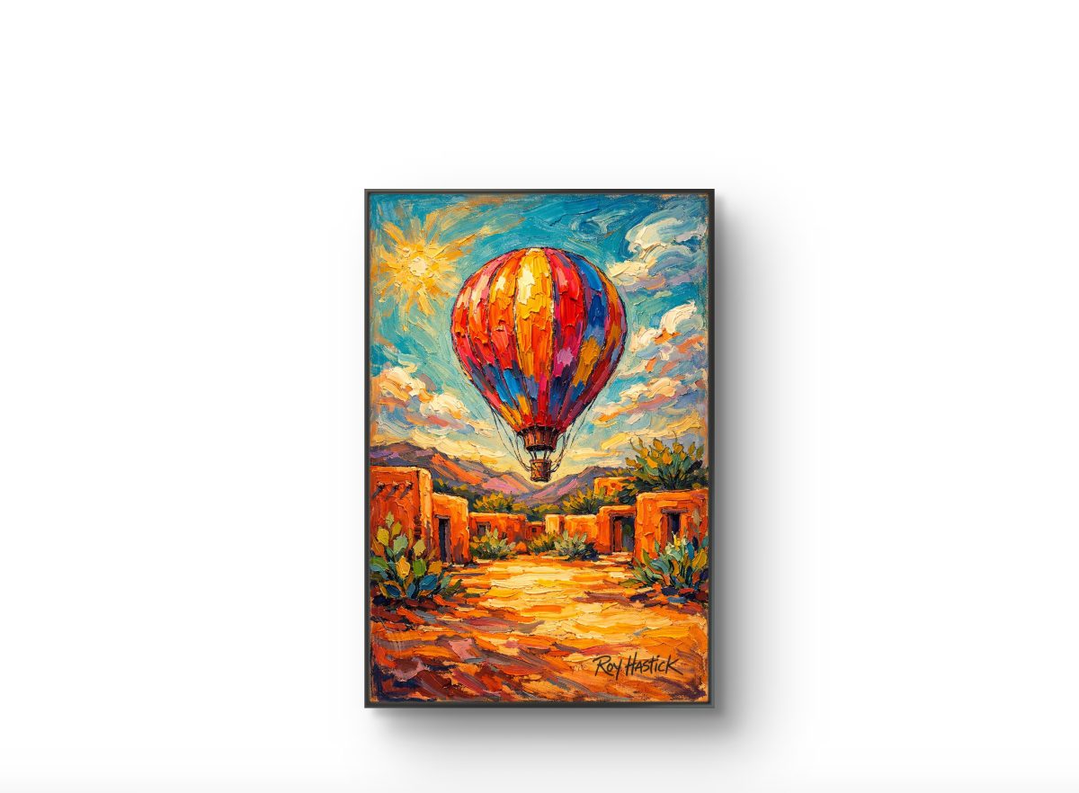 Santa Fe Marketplace MINI_High Desert Flight -12″X12″-Digital Canvas Print Product Image: MINI_High Desert Flight -12″X12″-Digital Canvas Print