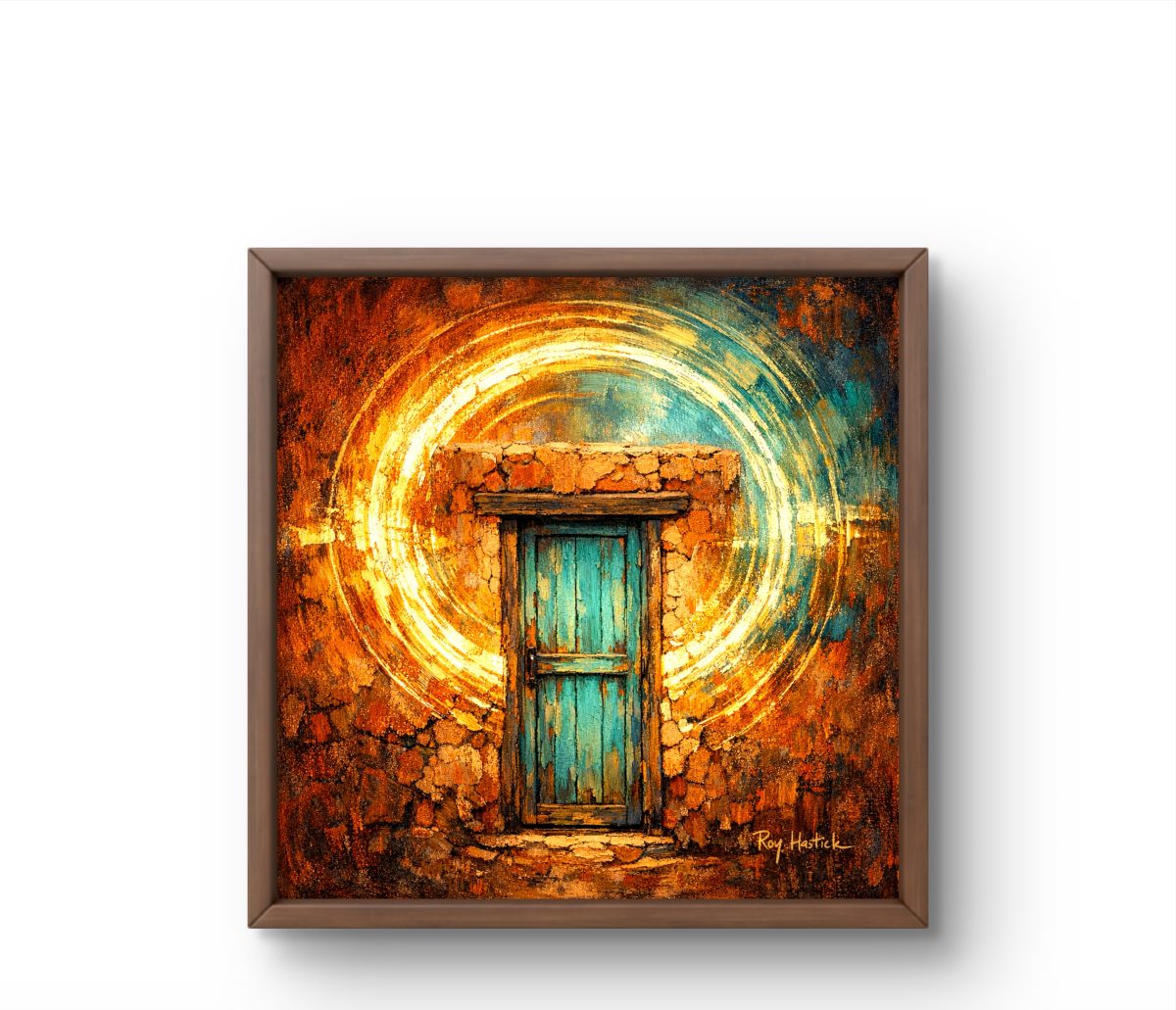 Santa Fe Marketplace MINI_ Portal to the High Desert 12″X12″ -Canvas PRINT- Product Image: MINI_ Portal to the High Desert 12″X12″ -Canvas PRINT-