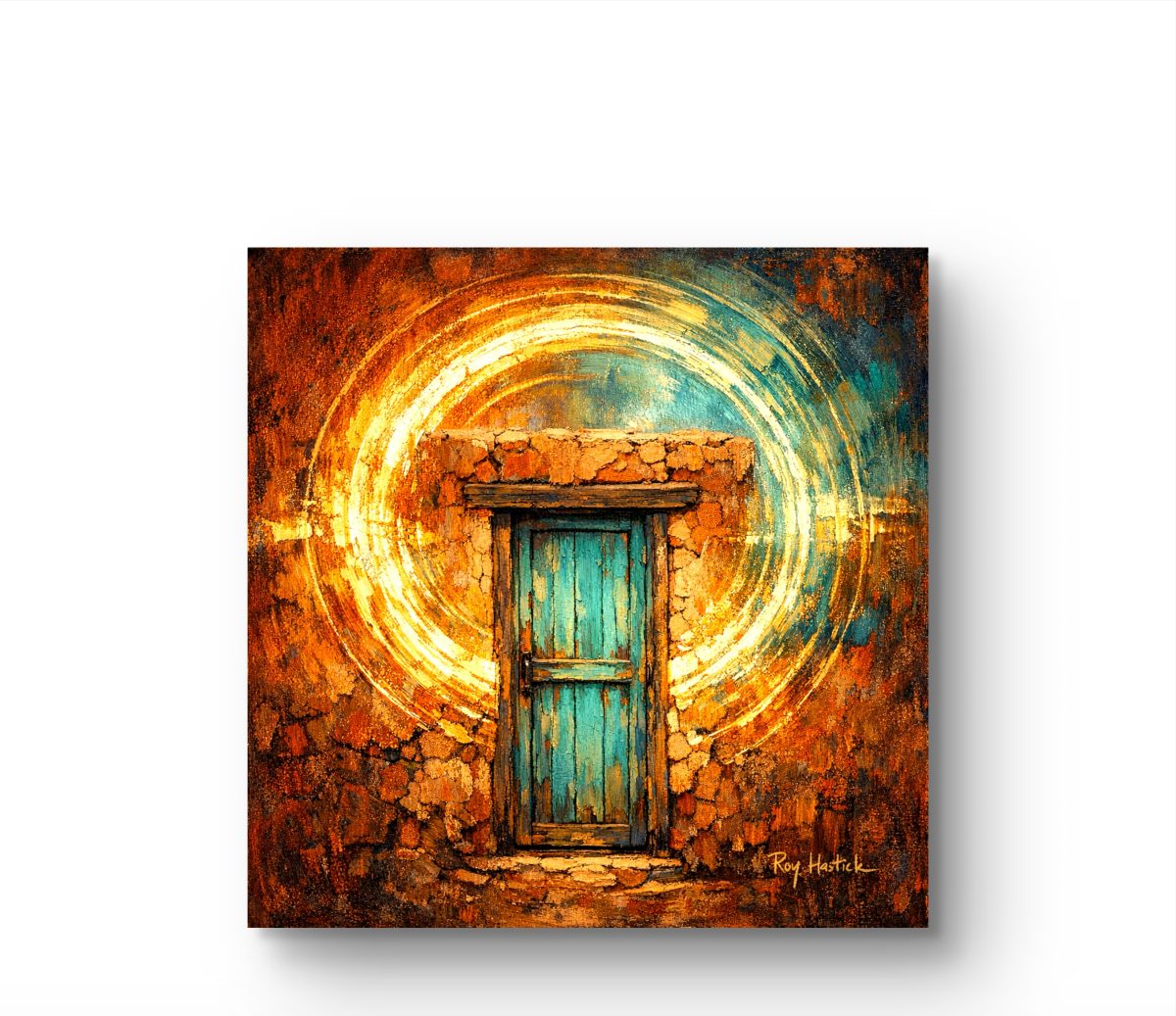 Santa Fe Marketplace MINI_ Portal to the High Desert 12″X12″ -Canvas PRINT- Product Image: MINI_ Portal to the High Desert 12″X12″ -Canvas PRINT-