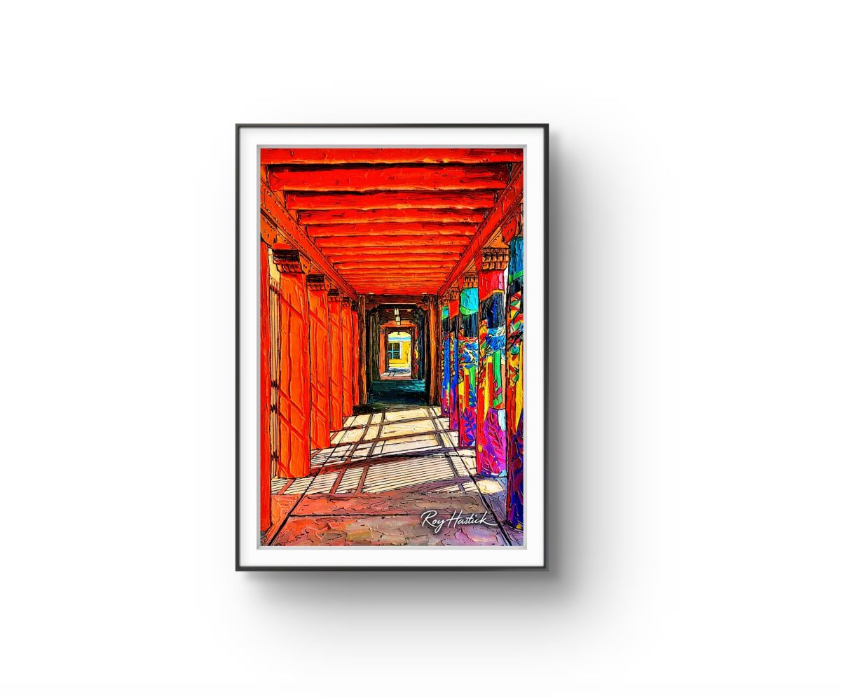 Santa Fe Marketplace MINI_IAIA Museum Walkway – 12×12 Canvas Print Product Image: MINI_IAIA Museum Walkway – 12×12 Canvas Print