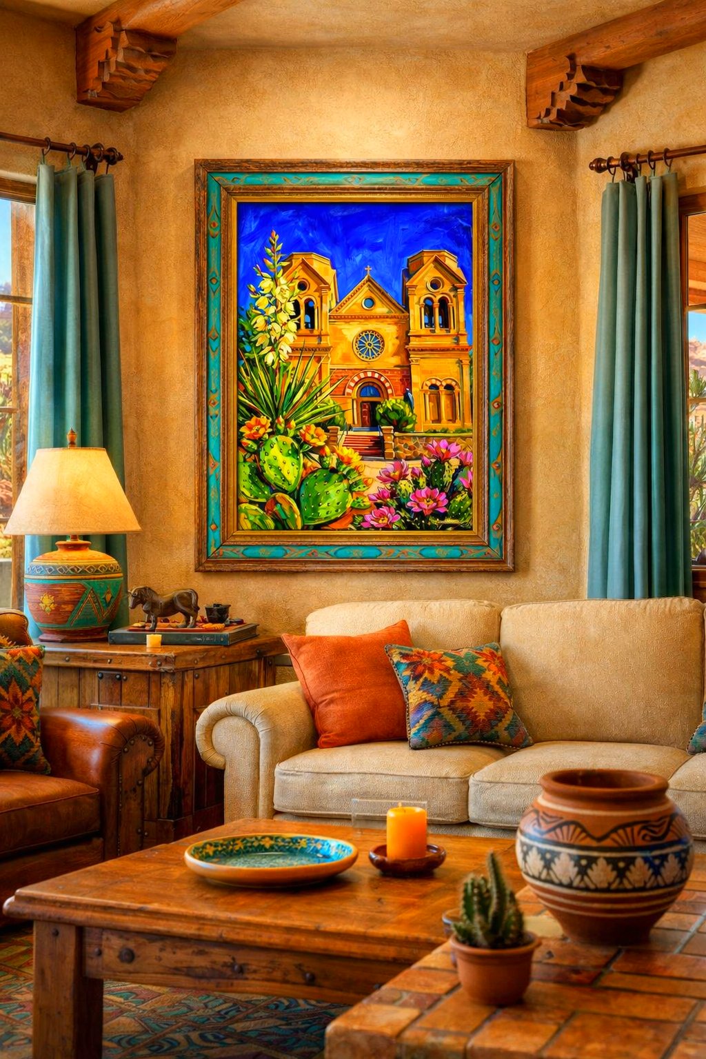 Santa Fe Marketplace MINI_ San Francisco de Asís In Bloom 12″X12″-CANVAS PRINT- Product Image: MINI_ San Francisco de Asís In Bloom 12″X12″-CANVAS PRINT-