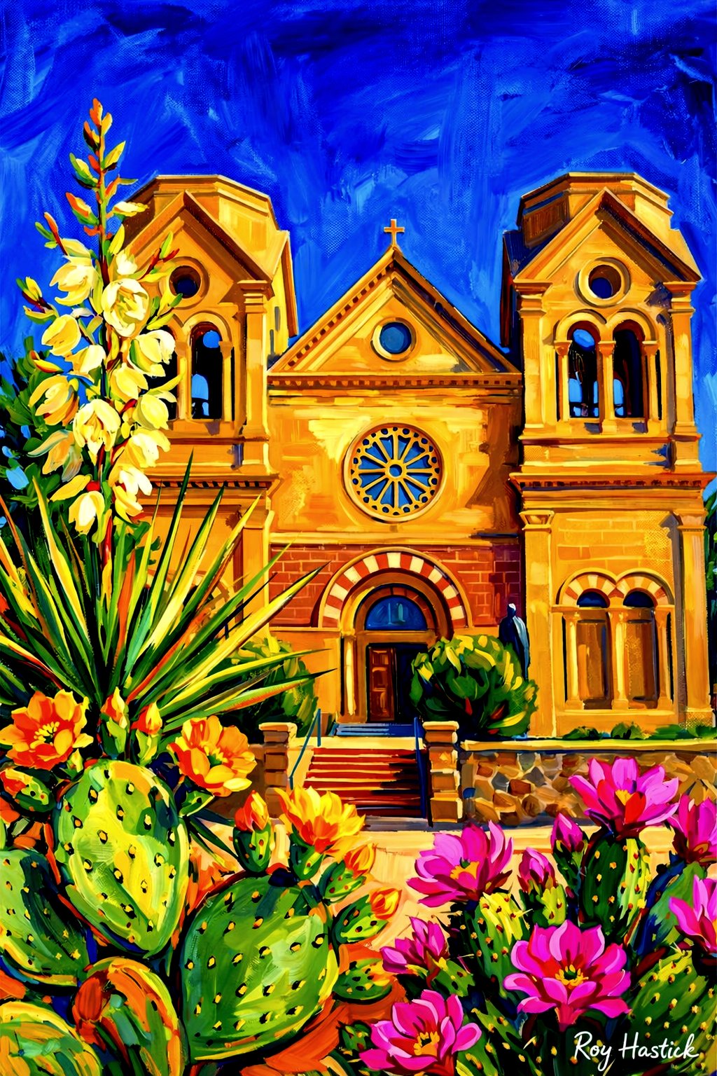 Santa Fe Marketplace MINI_ San Francisco de Asís In Bloom 12″X12″-CANVAS PRINT- Product Image: MINI_ San Francisco de Asís In Bloom 12″X12″-CANVAS PRINT-