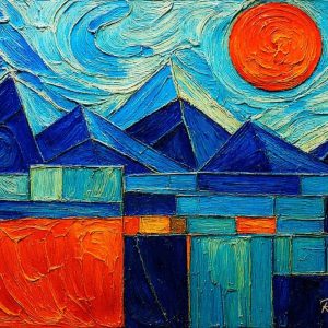 Santa Fe Marketplace MINI_First Light Into Santa Fe-Digital Original Canvas, 22×16, Unframed, 1/1 Product Image: MINI_First Light Into Santa Fe-Digital Original Canvas, 22×16, Unframed, 1/1