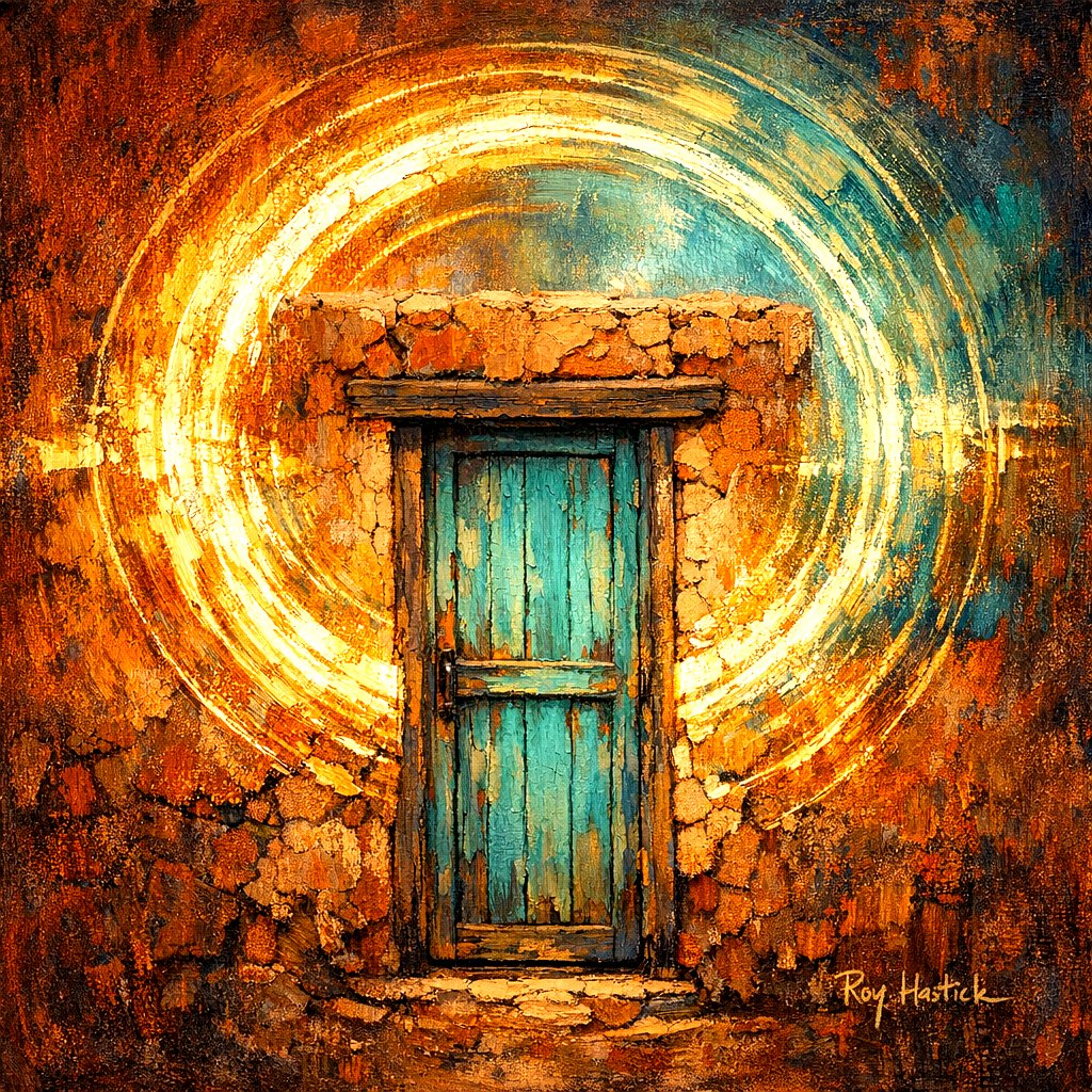 Santa Fe Marketplace MINI_ Portal to the High Desert 12″X12″ -Canvas PRINT- Product Image: MINI_ Portal to the High Desert 12″X12″ -Canvas PRINT-