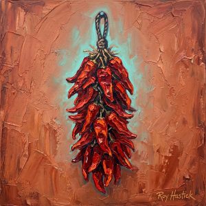 Santa Fe Marketplace MINI_Red Chili Ristra Stretched 12″X12″ Canvas Print – Southwest Wall Art Product Image: MINI_Red Chili Ristra Stretched 12″X12″ Canvas Print – Southwest Wall Art