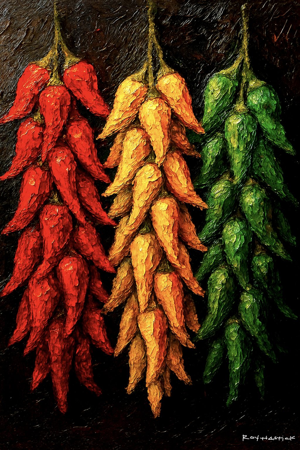 Santa Fe Marketplace MINI_Santa Fe Peppers -12’X12″-Digital CANVAS PRINT- Product Image: MINI_Santa Fe Peppers -12’X12″-Digital CANVAS PRINT-