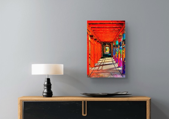 Santa Fe Marketplace MINI_IAIA Museum Walkway – 12×12 Canvas Print Product Image: MINI_IAIA Museum Walkway – 12×12 Canvas Print