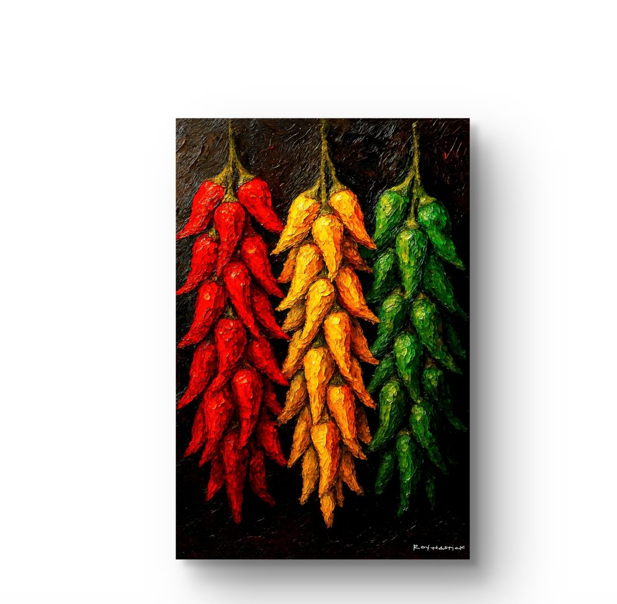 Santa Fe Marketplace MINI_Santa Fe Peppers -12’X12″-Digital CANVAS PRINT- Product Image: MINI_Santa Fe Peppers -12’X12″-Digital CANVAS PRINT-
