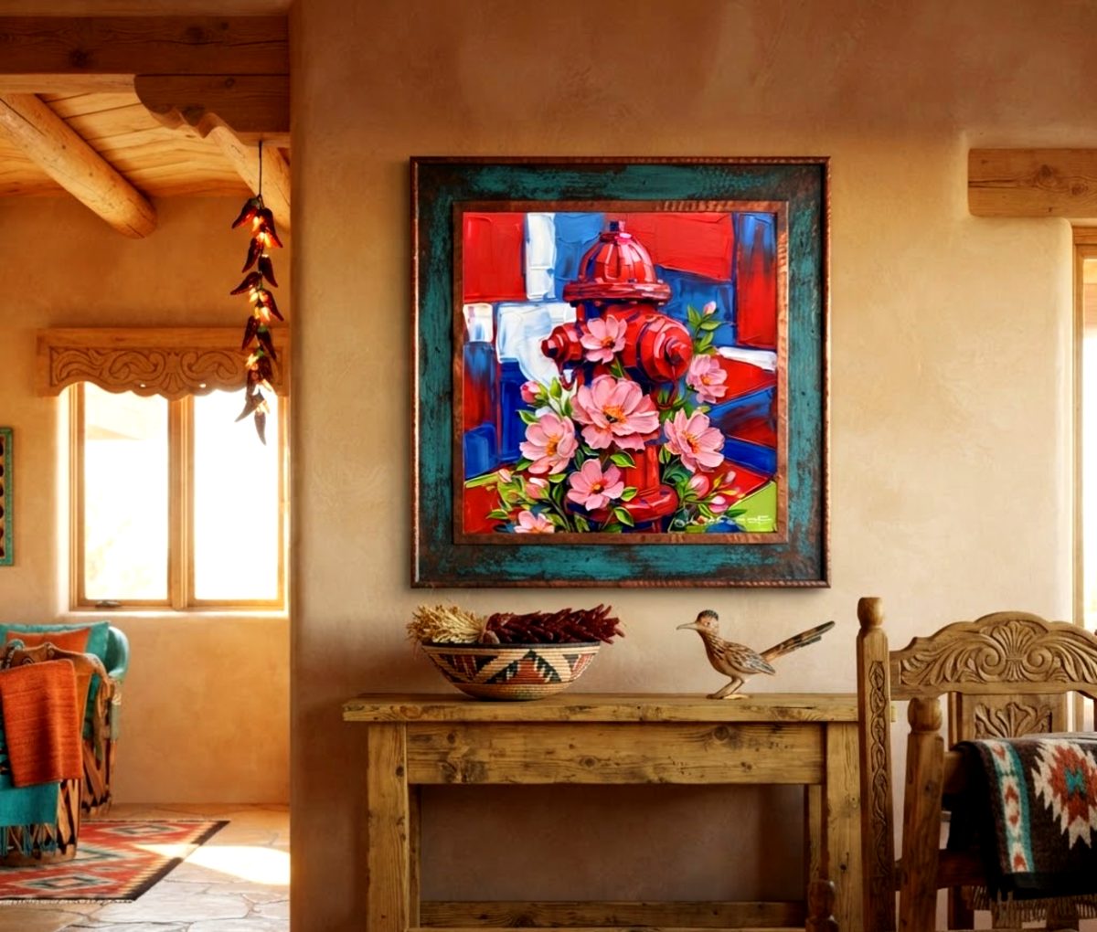 Santa Fe Marketplace MINI_Madrid Fire-Hydrant 12’X12″-Digital CANVAS PRINT- Product Image: MINI_Madrid Fire-Hydrant 12’X12″-Digital CANVAS PRINT-