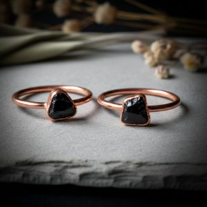 Santa Fe Marketplace Raw Black Tourmaline Ring | Electroformed Copper | Made to Order Product Image: Raw Black Tourmaline Ring | Electroformed Copper | Made to Order