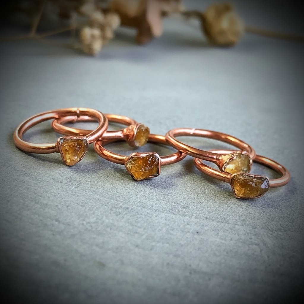 Santa Fe Marketplace Raw Amber Ring | Electroformed Copper | Made to Order Product Image: Raw Amber Ring | Electroformed Copper | Made to Order