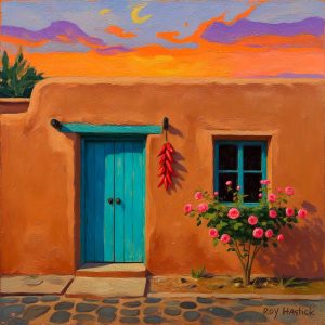 Santa Fe Marketplace MINI_Memory on Canyon Road_12’X12″-Digital CANVAS PRINT- Product Image: MINI_Memory on Canyon Road_12’X12″-Digital CANVAS PRINT-